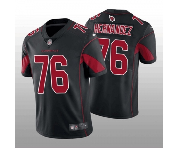 Men's Arizona Cardinals #76 Will Hernandez Black Color Rush Stitched Football Jersey