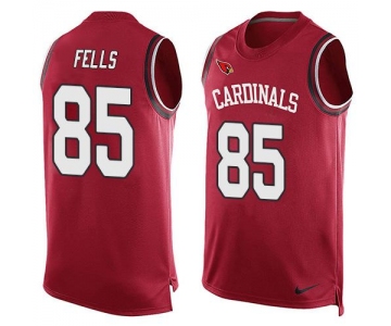 Men's Arizona Cardinals #85 Darren Fells Red Hot Pressing Player Name & Number Nike NFL Tank Top Jersey