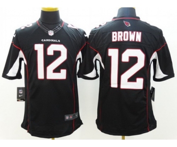 Nike Arizona Cardinals #12 John Brown Black Limited Jersey