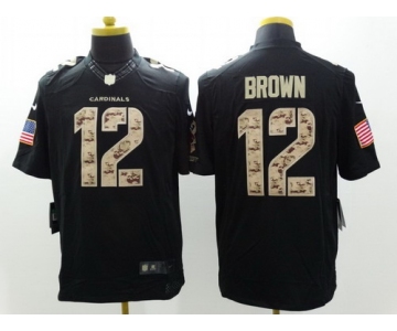 Nike Arizona Cardinals #12 John Brown Salute to Service Black Limited Jersey