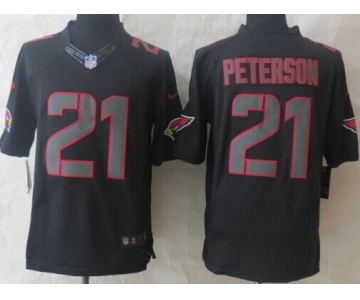 Nike Arizona Cardinals #21 Patrick Peterson Black Impact Limited Jersey