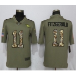 Nike Cardinals #11 Larry Fitzgerald Olive Camo Salute To Service Limited Jersey