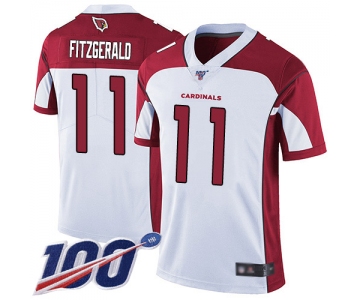 Nike Cardinals #11 Larry Fitzgerald White Men's Stitched NFL 100th Season Vapor Limited Jersey