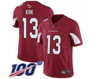 Nike Cardinals #13 Christian Kirk Red Team Color Men's Stitched NFL 100th Season Vapor Limited Jersey