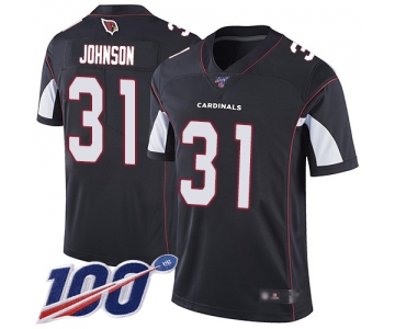 Nike Cardinals #31 David Johnson Black Alternate Men's Stitched NFL 100th Season Vapor Limited Jersey