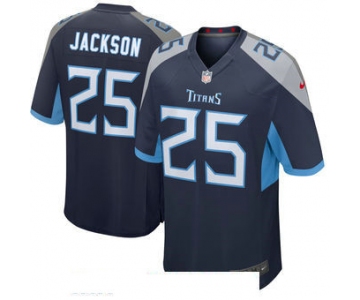 Men's Tennessee Titans #25 Adoree' Jackson Nike Navy New 2018 Game Jersey