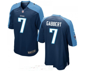 Men's Tennessee Titans #7 Blaine Gabbert Navy Blue Alternate Stitched NFL Nike Game Jersey