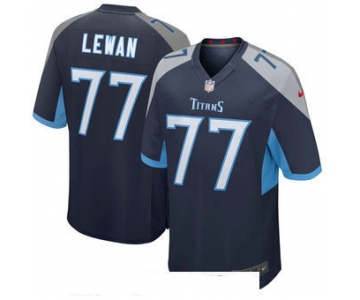 Men's Tennessee Titans #77 Taylor Lewan Nike Navy New 2018 Game Jersey