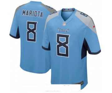 Men's Tennessee Titans #8 Marcus Mariota Nike Light Blue New 2018 Game Jersey