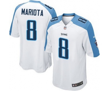 Men's Tennessee Titans #8 Marcus Mariota White Road NFL Nike Game Jersey