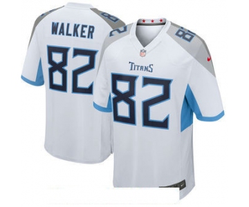 Men's Tennessee Titans #82 Delanie Walker Nike White New 2018 Game Jersey