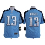 Nike Tennessee Titans #13 Kendall Wright Light Blue Game Jersey