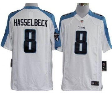 Nike Tennessee Titans #8 Matt Hasselbeck White Game Jersey