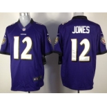 Nike Baltimore Ravens #12 Jacoby Jones Purple Game Jersey