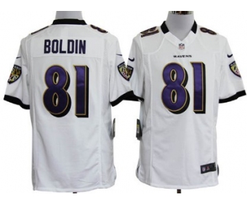 Nike Baltimore Ravens #81 Anquan Boldin White Game Jersey