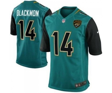 Men's Jacksonville Jaguars #14 Justin Blackmon 2013 Nike Green Game Jersey