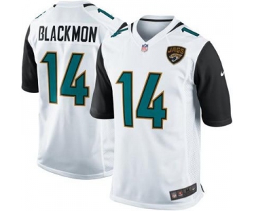 Men's Jacksonville Jaguars #14 Justin Blackmon 2013 Nike White Game Jersey