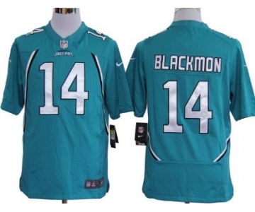 Nike Jacksonville Jaguars #14 Justin Blackmon Green Game Jersey