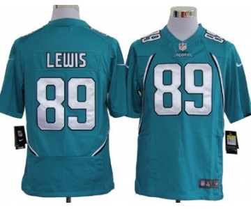 Nike Jacksonville Jaguars #89 Marcedes Lewis Green Game Jersey