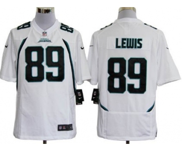 Nike Jacksonville Jaguars #89 Marcedes Lewis White Game Jersey