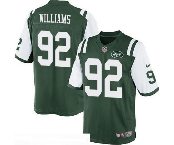 Men's New York Jets #92 Leonard Williams Green Team Color Stitched NFL Nike Game Jersey