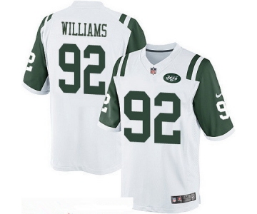 Men's New York Jets #92 Leonard Williams White Road Stitched NFL Nike Game Jersey