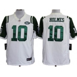 Nike New York Jets #10 Santonio Holmes White Game Jersey