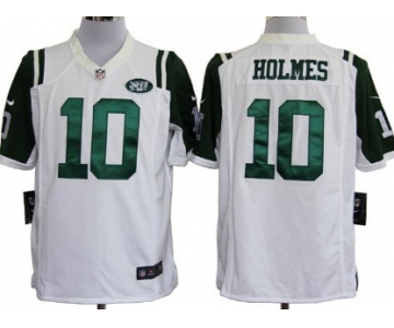 Nike New York Jets #10 Santonio Holmes White Game Jersey