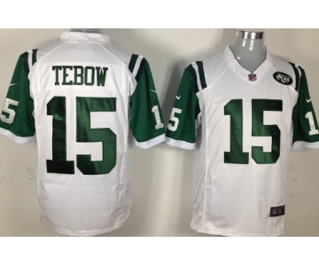 Nike New York Jets #15 Tim Tebow White Game Jersey