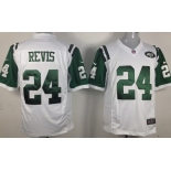 Nike New York Jets #24 Darrelle Revis White Game Jersey