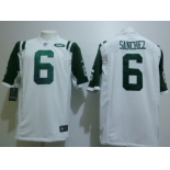 Nike New York Jets #6 Mark Sanchez White Game Jersey