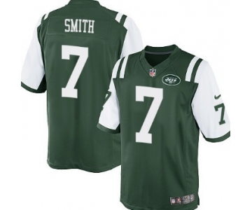 Nike New York Jets #7 Geno Smith Green Game Jersey