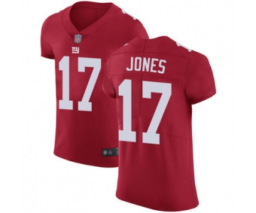 Giants #17 Daniel Jones Red Alternate Men's Stitched Football Vapor Untouchable Elite Jersey