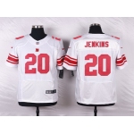 Men's New York Giants #20 Janoris Jenkins White Road NFL Nike Elite Jersey