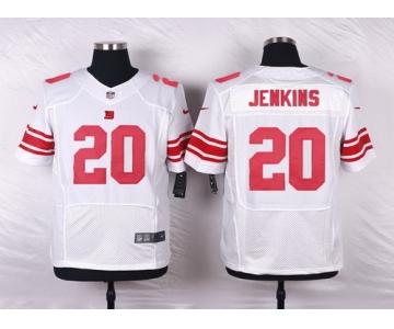 Men's New York Giants #20 Janoris Jenkins White Road NFL Nike Elite Jersey