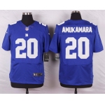 Men's New York Giants #20 Prince Amukamara Royal Blue Team Color NFL Nike Elite Jersey