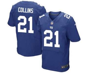 Men's New York Giants #21 Landon Collins Nike Blue Elite Jersey