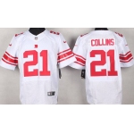 Men's New York Giants #21 Landon Collins Nike White Elite Jersey