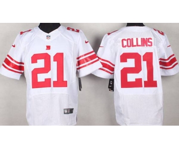 Men's New York Giants #21 Landon Collins Nike White Elite Jersey