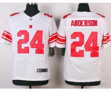 Men's New York Giants #24 Ottis Anderson White Retired Player NFL Nike Elite Jersey