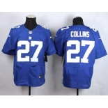 Men's New York Giants #27 Landon Collins Nike Blue Elite Jersey