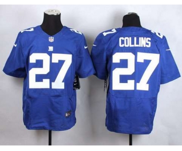 Men's New York Giants #27 Landon Collins Nike Blue Elite Jersey