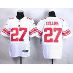 Men's New York Giants #27 Landon Collins Nike White Elite Jersey