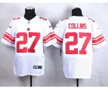 Men's New York Giants #27 Landon Collins Nike White Elite Jersey