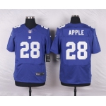 Men's New York Giants #28 Eli Apple Royal Blue Team Color NFL Nike Elite Jersey