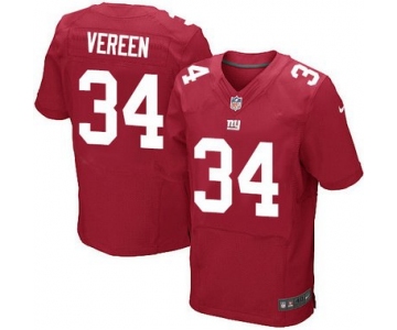 Men's New York Giants #34 Shane Vereen Red Alternate NFL Nike Elite Jersey