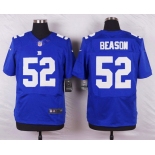 Men's New York Giants #52 Jon Beason Royal Blue Team Color NFL Nike Elite Jersey