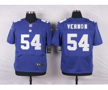 Men's New York Giants #54 Olivier Vernon Royal Blue Team Color NFL Nike Elite Jersey