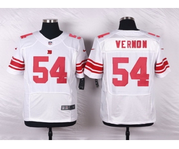 Men's New York Giants #54 Olivier Vernon White Road NFL Nike Elite Jersey