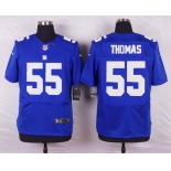 Men's New York Giants #55 J. T. Thomas Royal Blue Team Color NFL Nike Elite Jersey